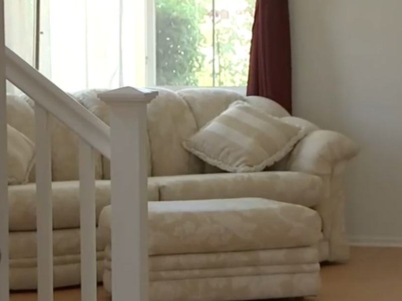 Woman finds money inside a couch