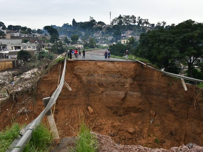 Woman killed after driving into flood-damaged Ntuzuma bridge
