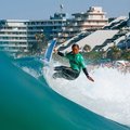 Woman surfing at Ballito pro