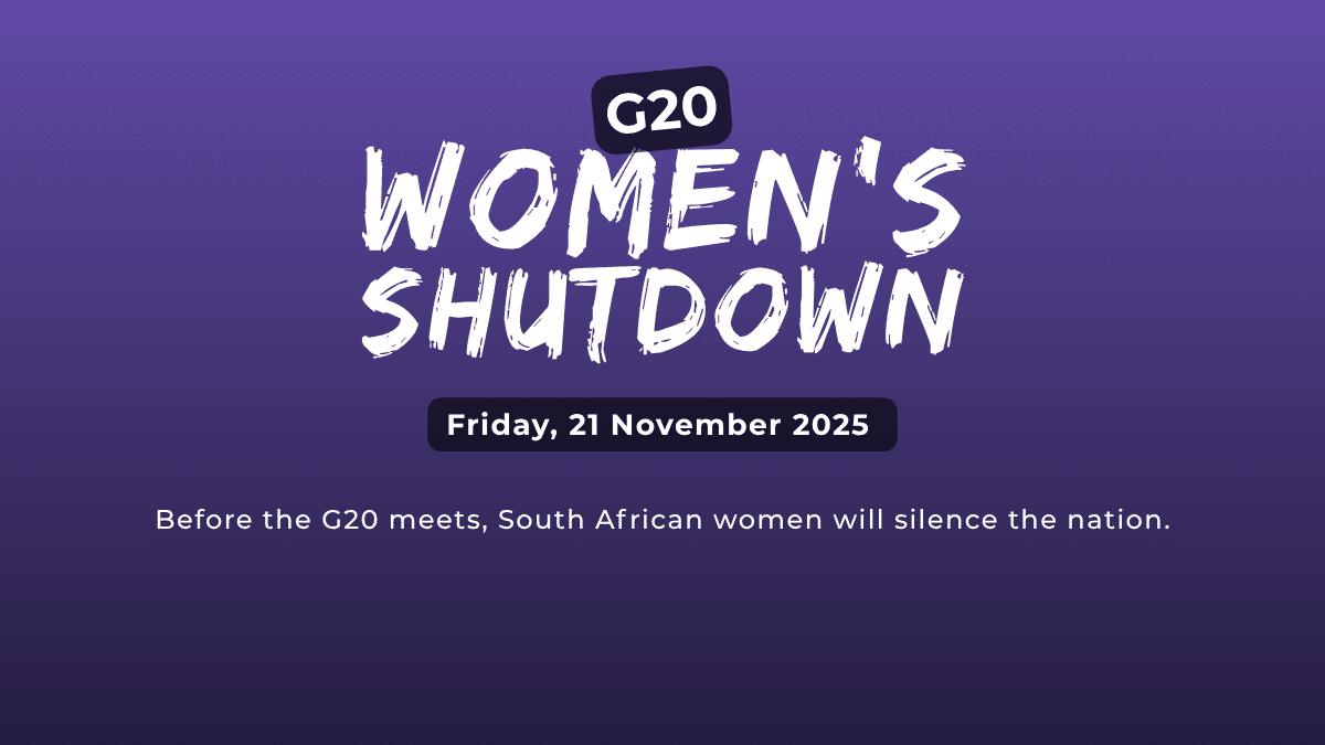 Women for Change G20 Shutdown