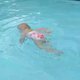 baby swims