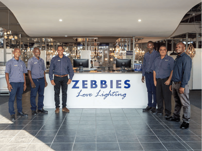 ZEBBIES LIGHTING STAFF IN STORE 2