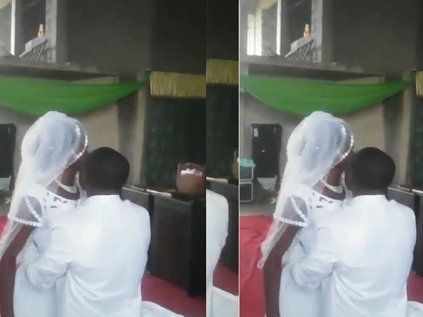 bride refuses to kiss at altar image