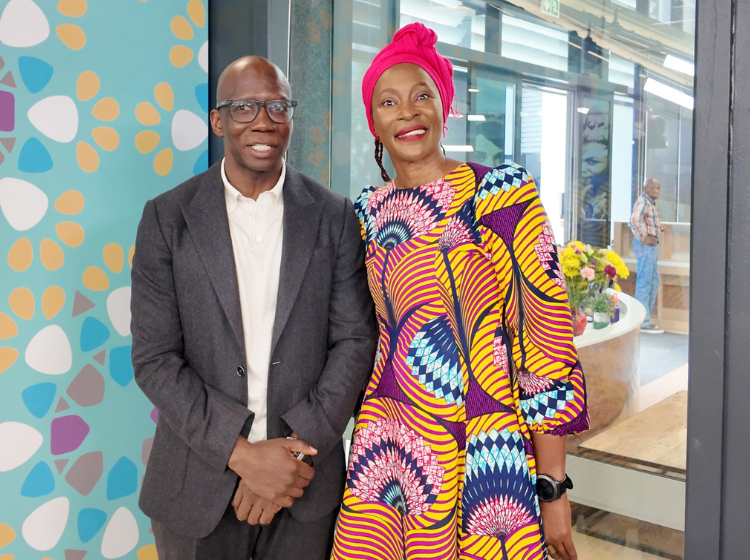 Saray Khumalo with Zakhele Mkhize at Jacaranda FM studios.jpg