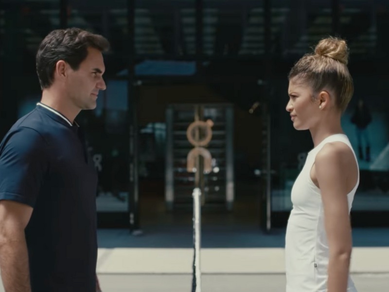 Roger Federer and Zendaya