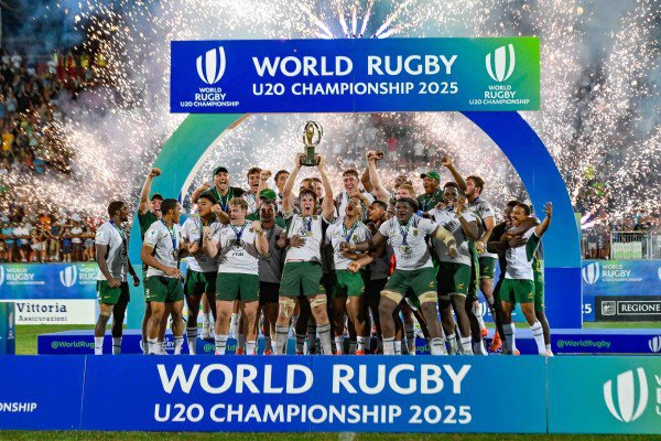 The Junior Springboks win the Under 20 World Rugby Championship