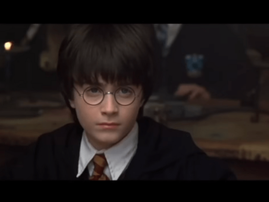 Daniel Radcliffe as Harry Potter in the Philosopher's Stone