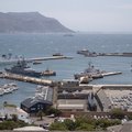 Simon's Town harbour during naval drills with China, Russia and Iran