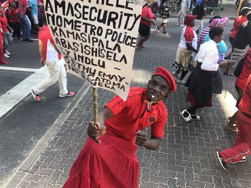 Abahlali BaseMjondolo march to Durban City Hall