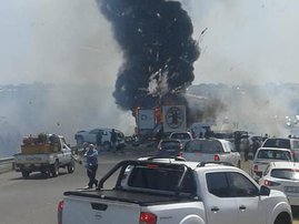 Accident N1 Pumulani toll plaza