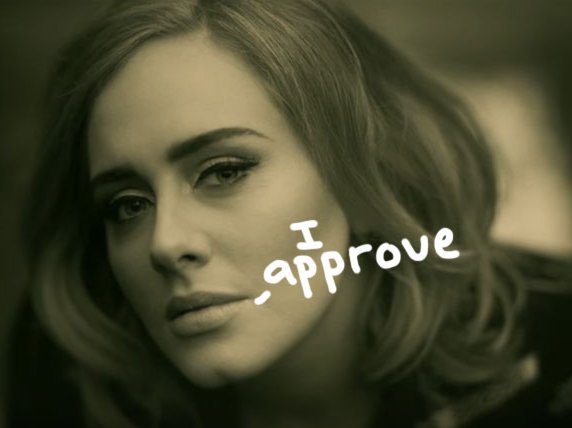 adele I approve
