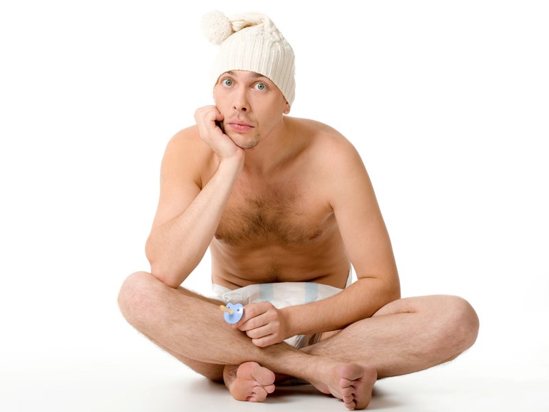 Adult in nappies