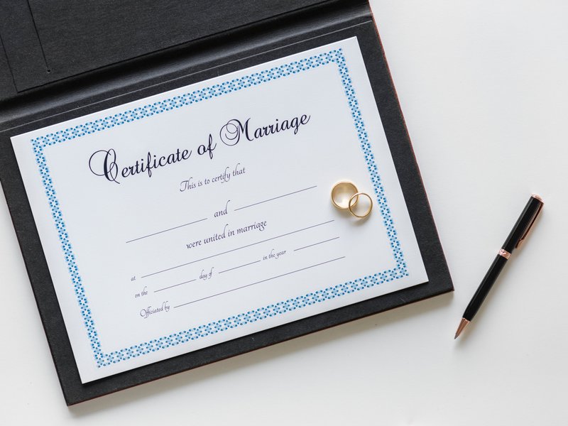 marriage certificate