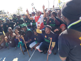 AMCU and NUM at a mass meeting at Driefontein mine - Sibanye-Stillwater strike