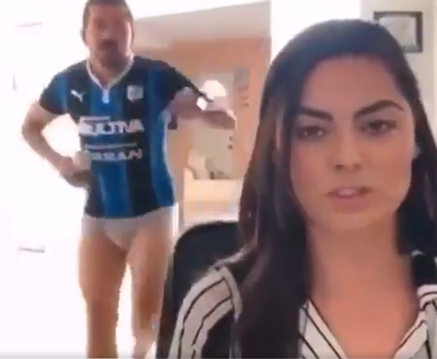 2020 Year in Review: Half-naked man interrupts his partner's video call