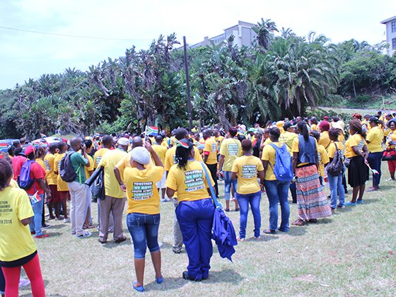 Anti-racism march in Scottburgh