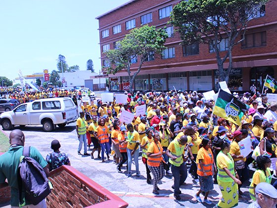 Anti-racism march in Scottburgh
