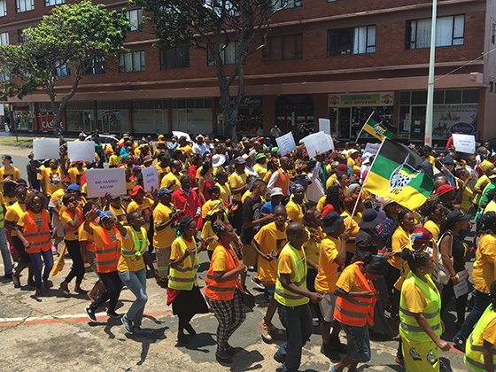 Anti-racism march in Scottburgh