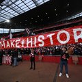 Arsenal banner crowned Premier League champions 2026