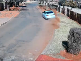 WATCH: SA reacts to Audi driver crashing in neighbourhood