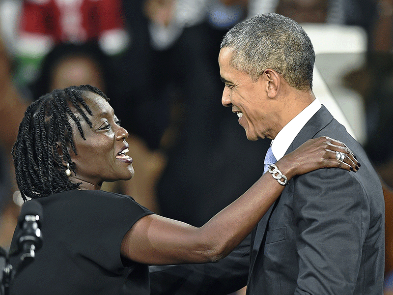 Auma Obama, Barack Obama
