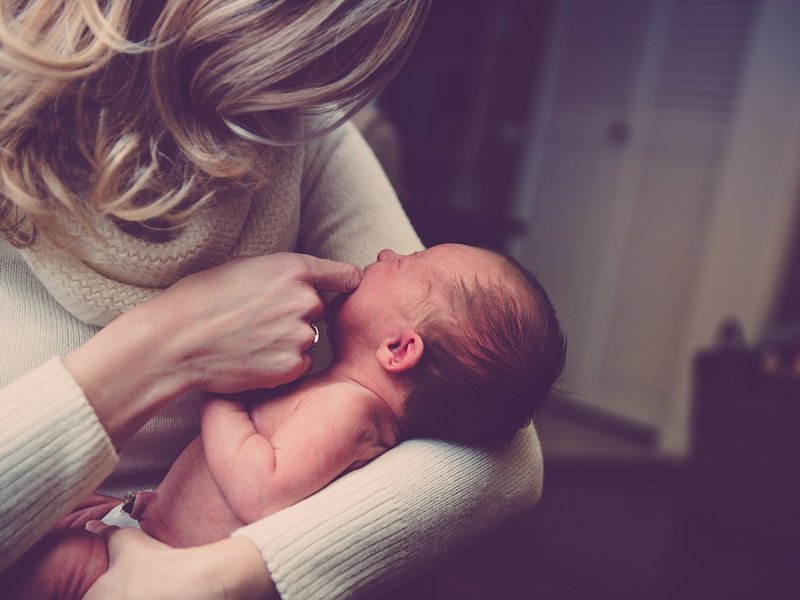 Baby and mom