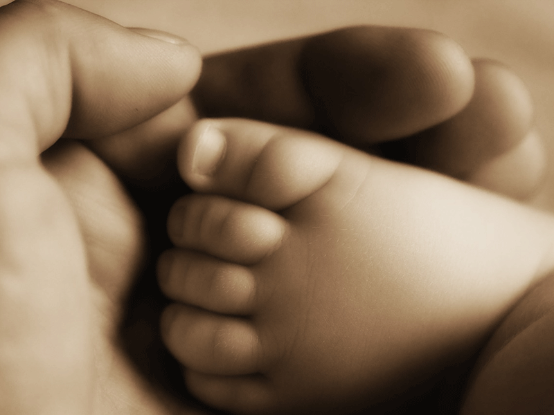 Baby found, baby feet - generic