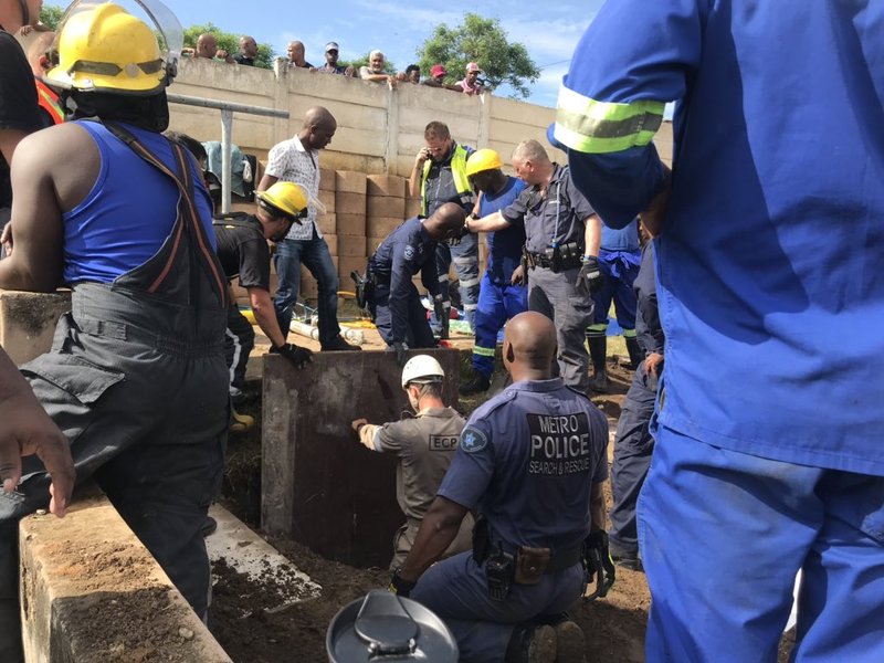 Baby rescued from storm drain in Newlands East