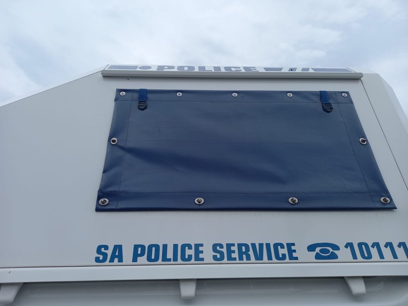 back of police van generic image