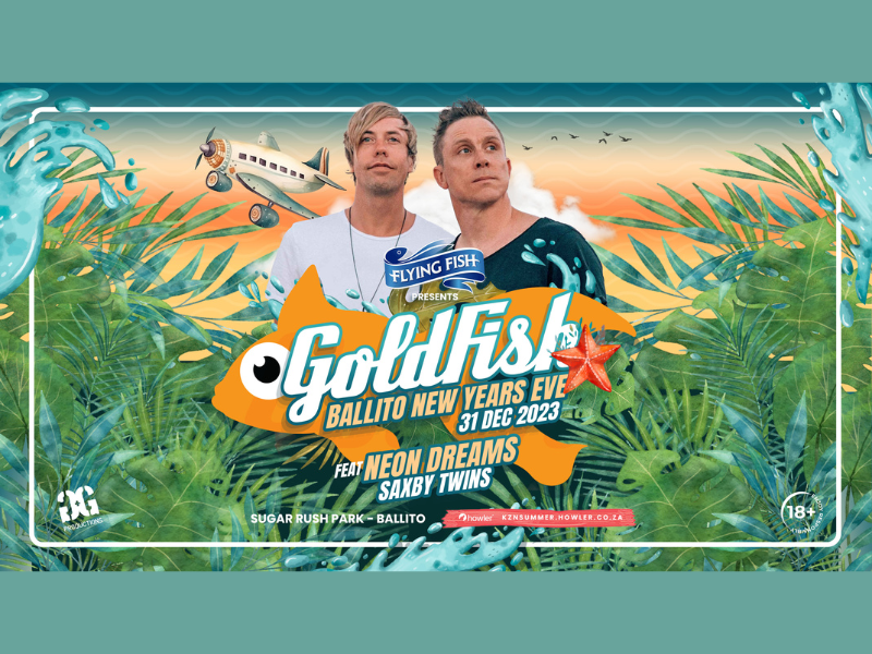 Ballito NYE poster- Goldfish