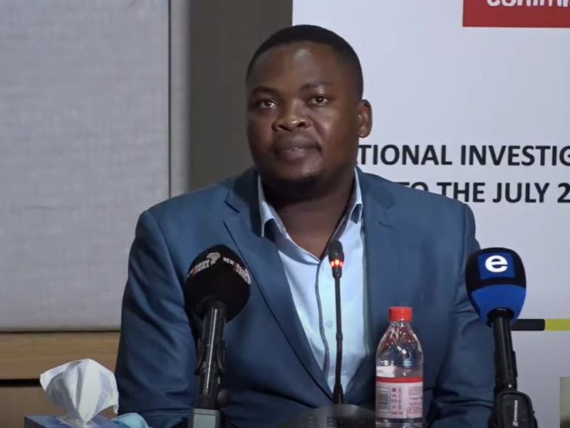Chis Biyela an Inanda resident at the South African Human Rights Commission