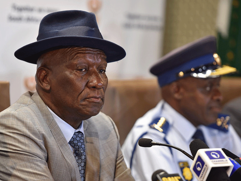 Police Minister, Bheki Cele