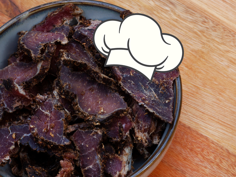 Biltong with a chef hat