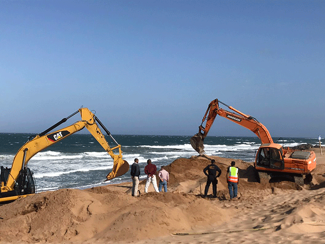 Excavations at Blythedale Beach