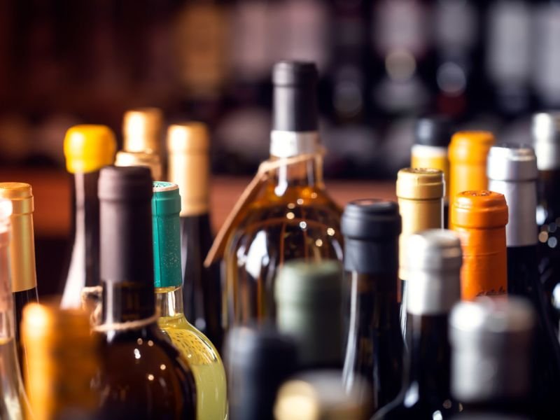 bottles of alcohol