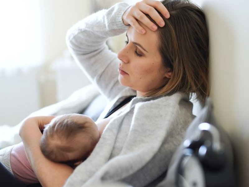 The mum is 'weirded out' by the whole thing (stock photo)