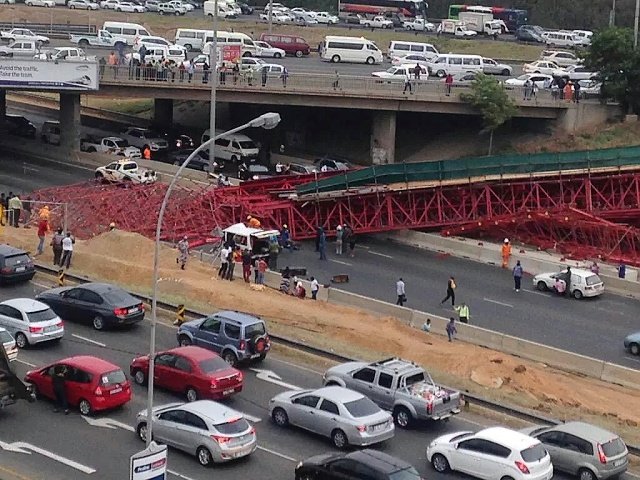 Bridge collapse in Joburg