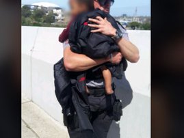 toddler almost thrown off Steve Biko bridge