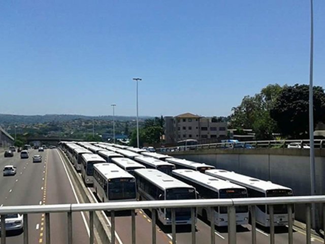 Bus protest