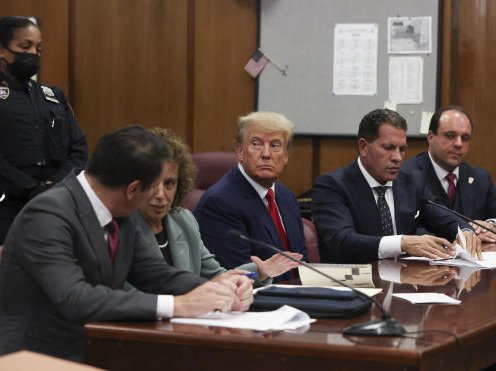 Donald Trump in court