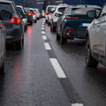 cars stuck is rush hour traffic