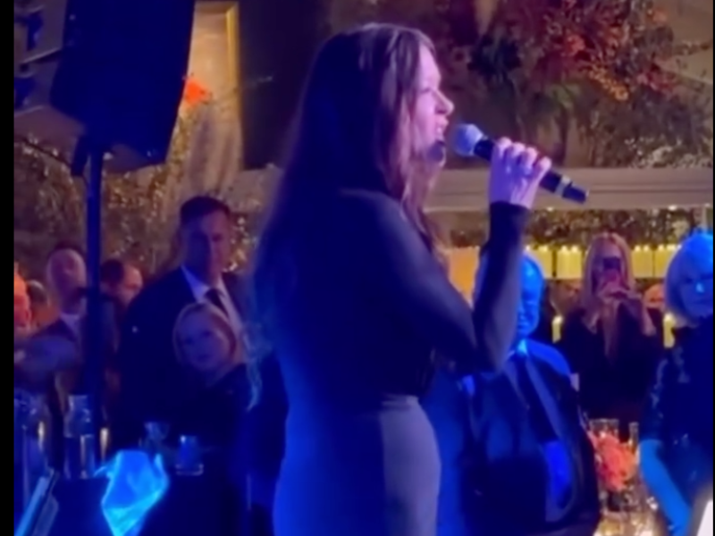 Catherine Zeta-Jones singing Adele 'When We Were Young'