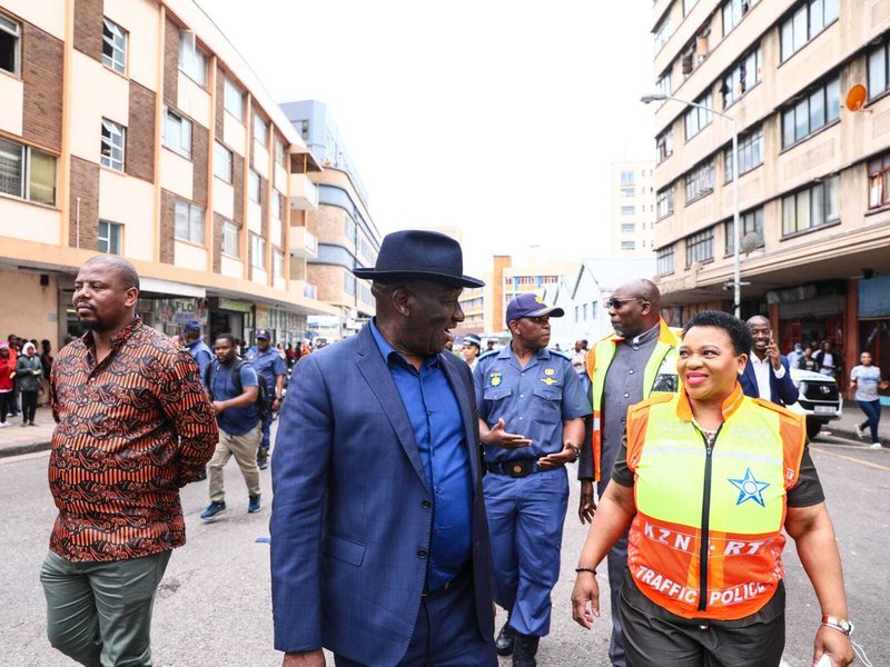 Minister Bheki Cele & KZN Premier Nomusa Dube-Ncube