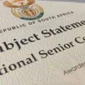 Matric certificate