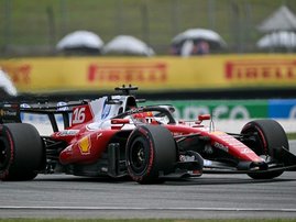 Charles Leclerc driving his Ferrari at 2026 Bahrain Grand Prix in Malaysia