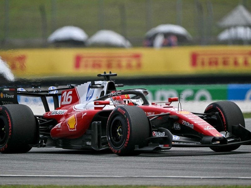 Charles Leclerc driving his Ferrari at 2026 Bahrain Grand Prix in Malaysia