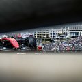 Charles Leclerc driving his Ferrari at 2026 Monaco Grand Prix