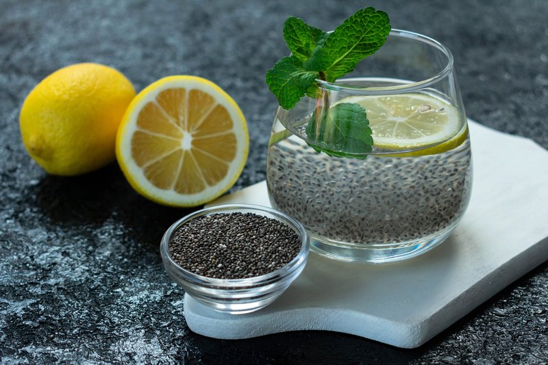 Chia seed and lemon