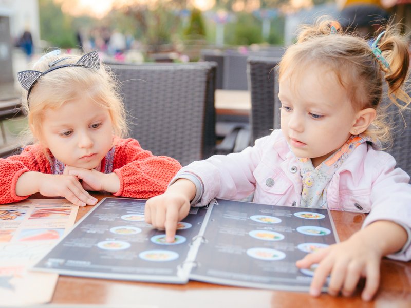 Children at a restaurant