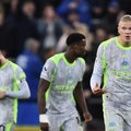 Erling Haaland reacts as Manchester City draw